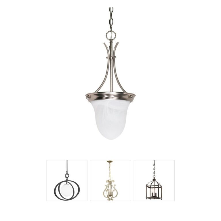 Nuvo Brentwood Alabaster Glass Pendant