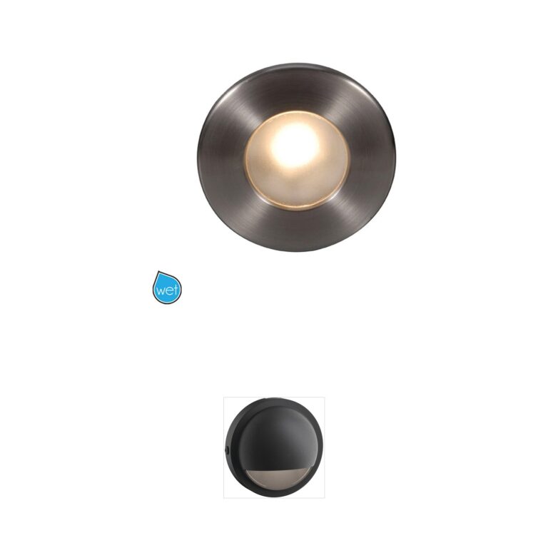 WAC Lighting Tyler Brushed Nickel Round LED Step and Wall Light
