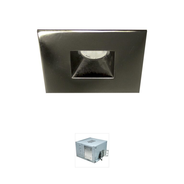 WAC Lighting LEDme Square Gunmetal Miniature Recessed Task Light