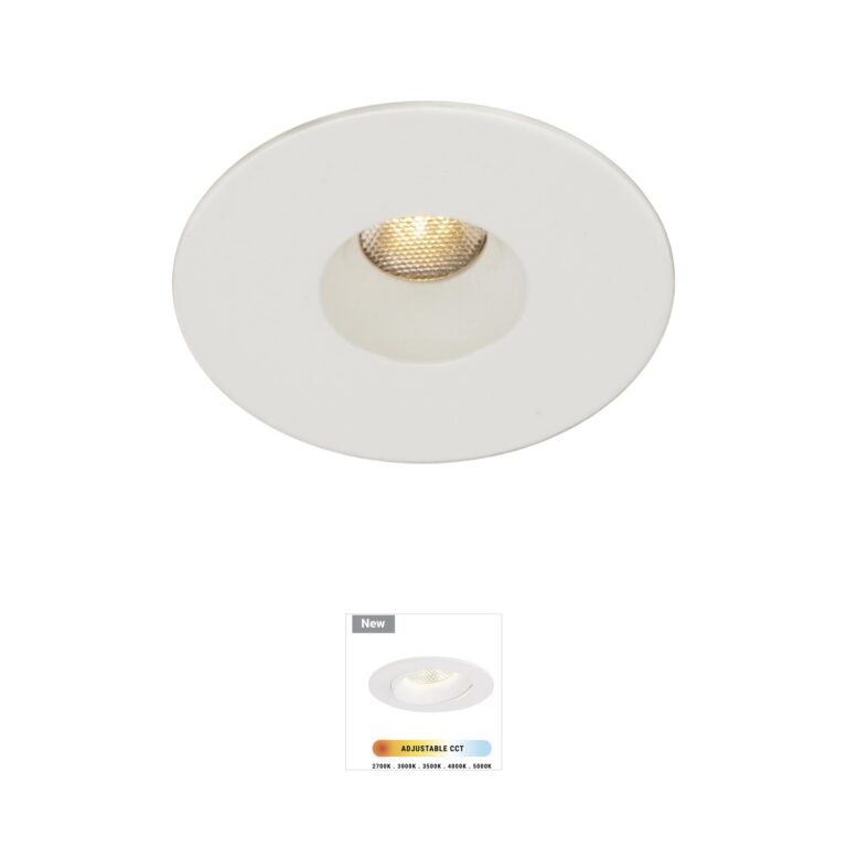 WAC Lighting LEDme Miniature White Recessed Task Light