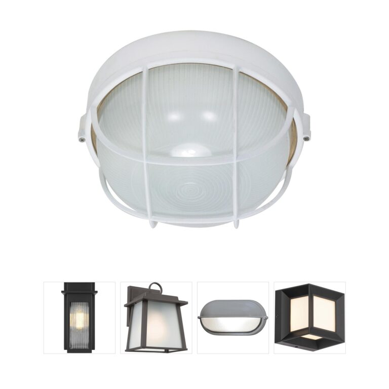 Nuvo Brentwood Aluminum Bulkhead Outdoor Wall Light