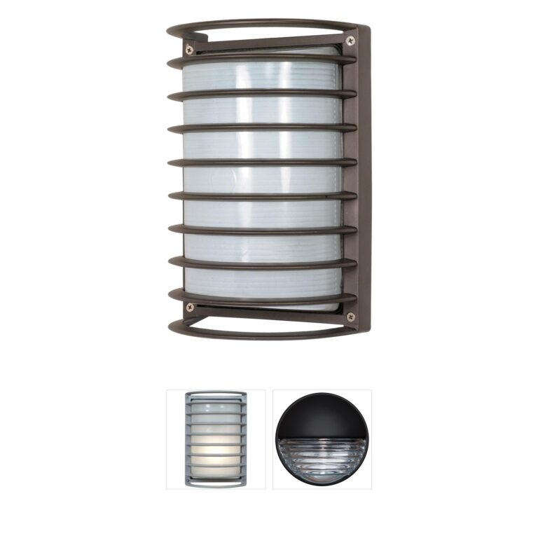Nuvo Brentwood Architectural Bronze Outdoor Bulk Head Wall Light