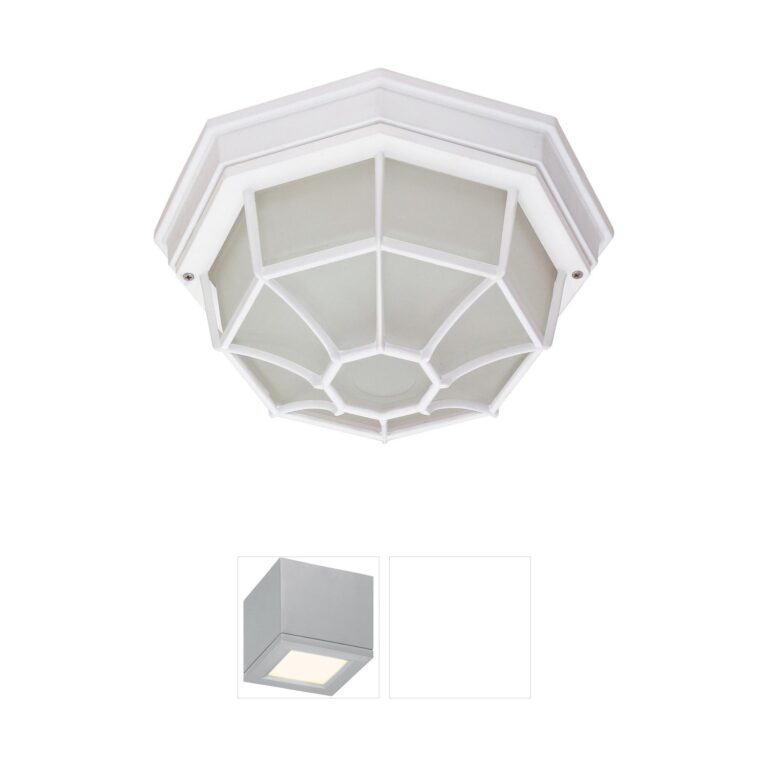 Nuvo Brentwood White Aluminum Die-Cast Outdoor Bulk Head Light