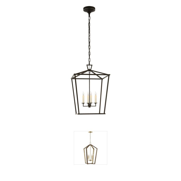 Visual Comfort Chapman & Myers Darlana Aged Iron Pendant
