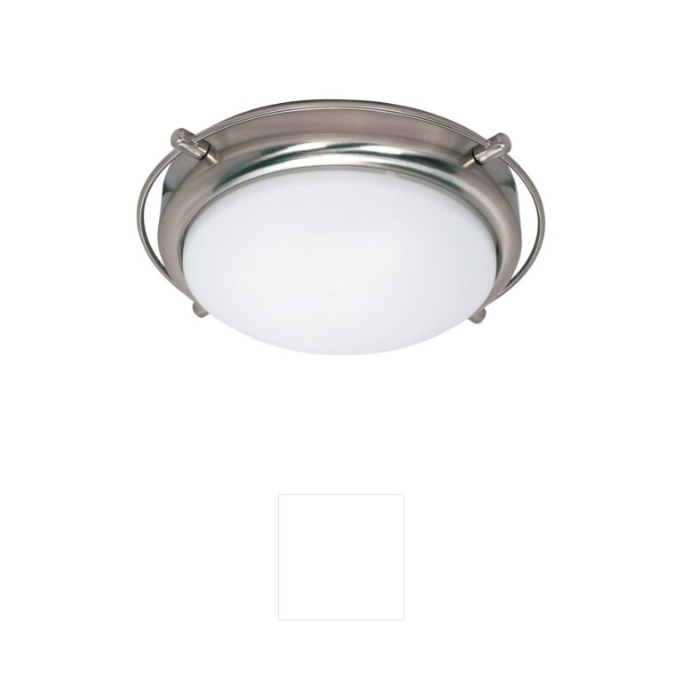 Nuvo Lighting Polaris Brushed Nickel Flush Mount with White Opal Glass