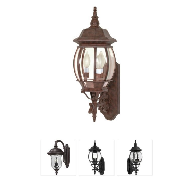 Nuvo Lighting Central Park Old Bronze Aluminum Outdoor Wall Lantern
