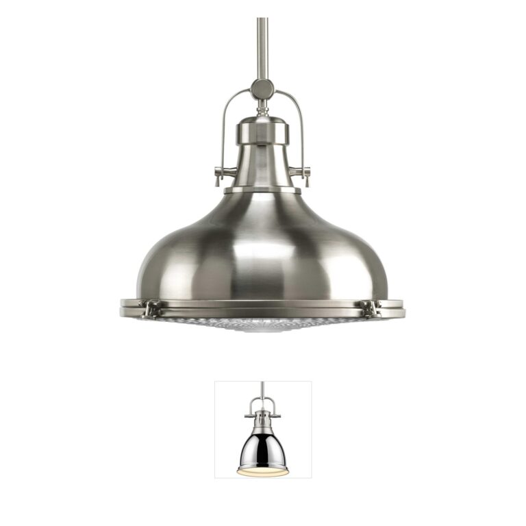 Progress Lighting Fresnel Lens Steel Pendant