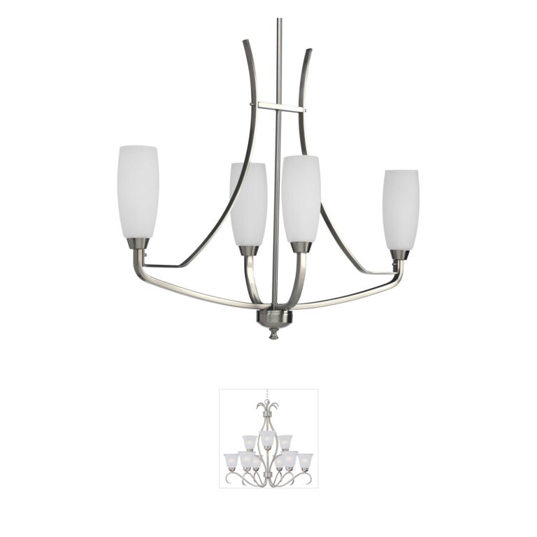 Progress Lighting Wisten Etched Glass Chandelier