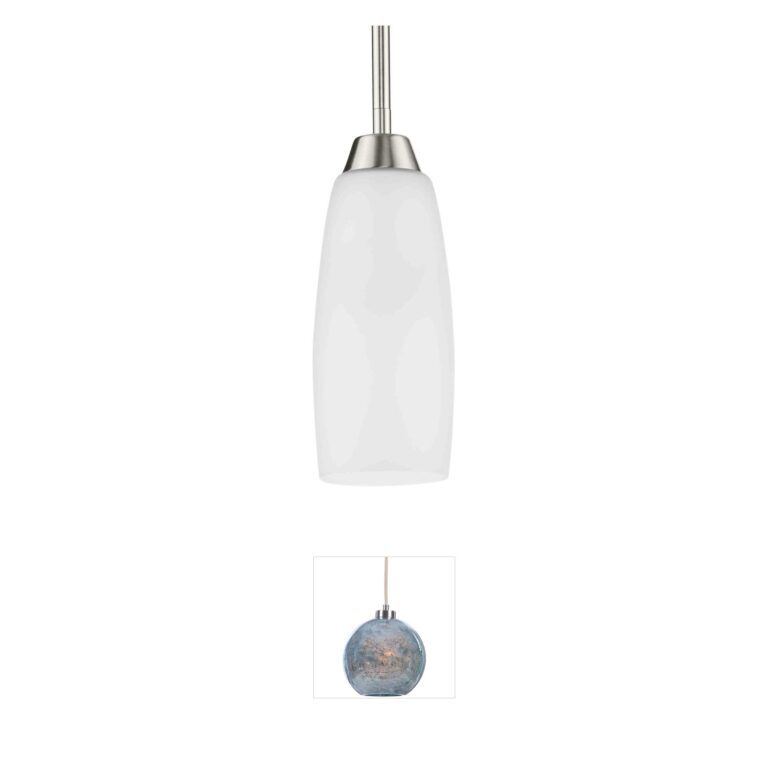Progress Lighting Wisten Brushed Nickel Etched Glass Mini Pendant