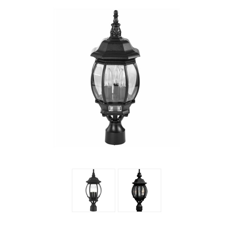 Nuvo Lighting Central Park Textured Black Post Lantern