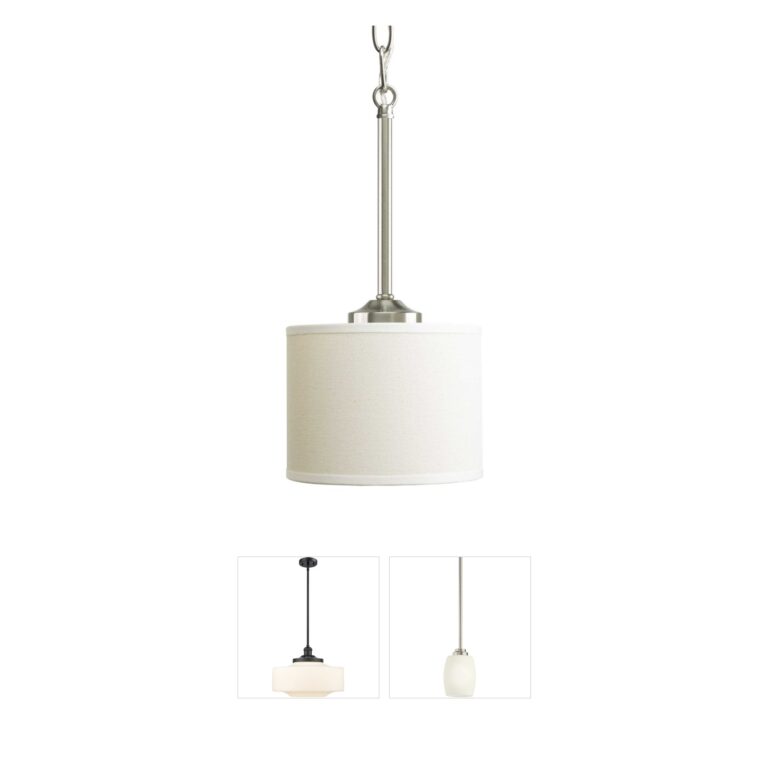 Progress Inspire Collection Brushed Nickel Mini Pendant