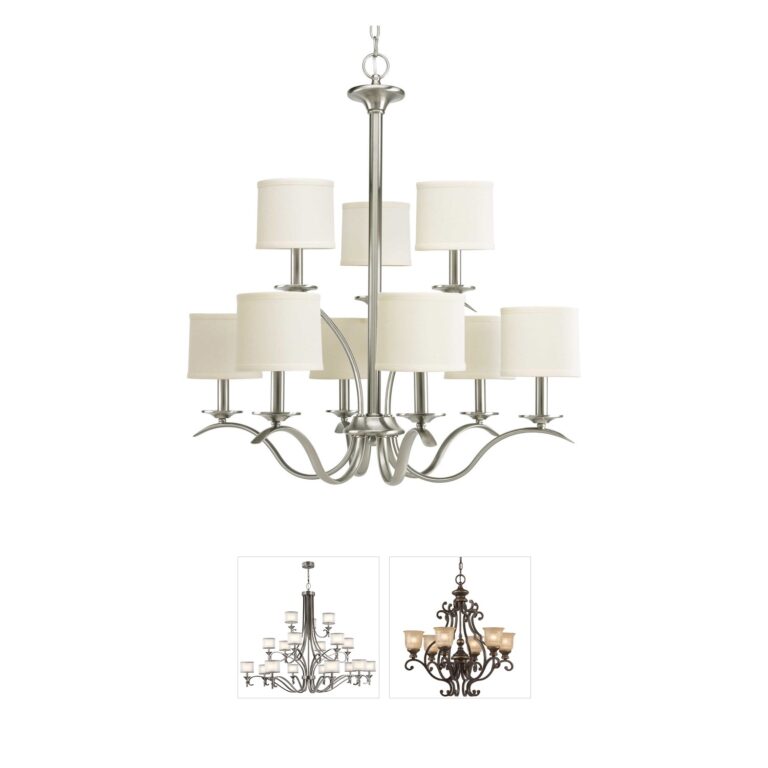 Progress Lighting Inspire Collection Brushed Nickel Chandelier