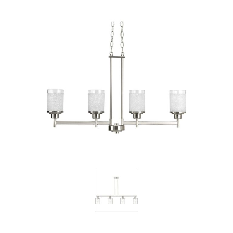 Progress Alexa Collection Brushed Nickel Island Light