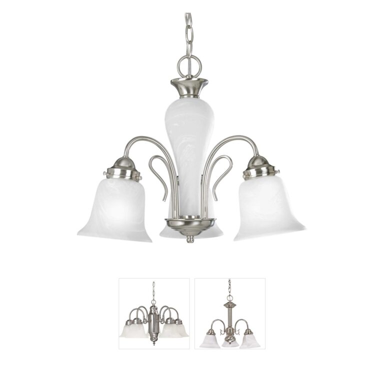 Progress Bedford Collection Brushed Nickel Chandelier