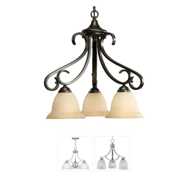 Progress Lighting Torino Collection Forged Bronze Chandelier