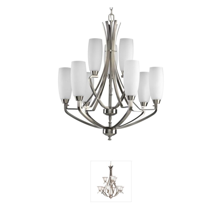 Progress Lighting Wisten Collection Brushed Nickel Chandelier