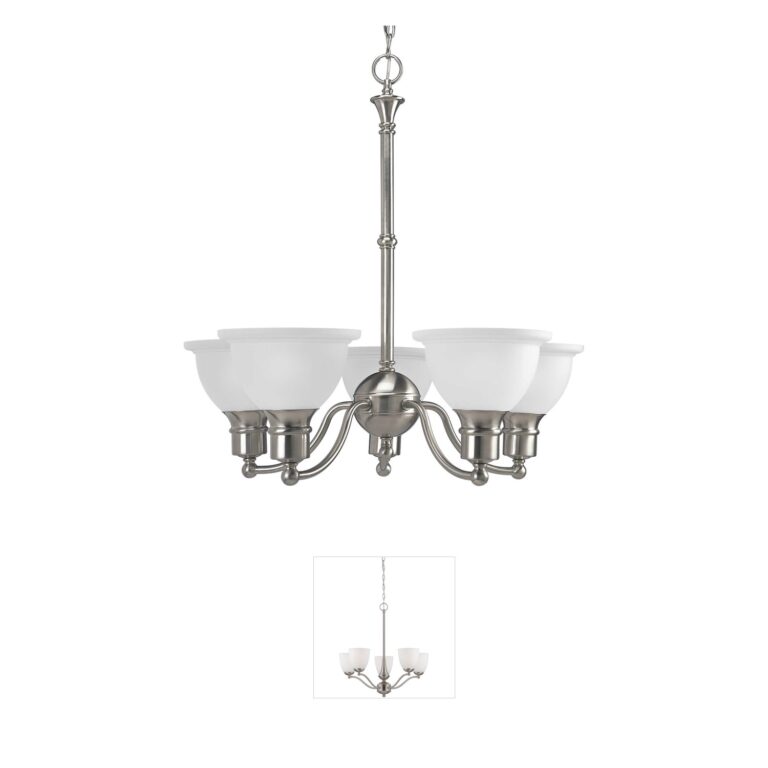 Progress Madison Collection Brushed Nickel Chandelier