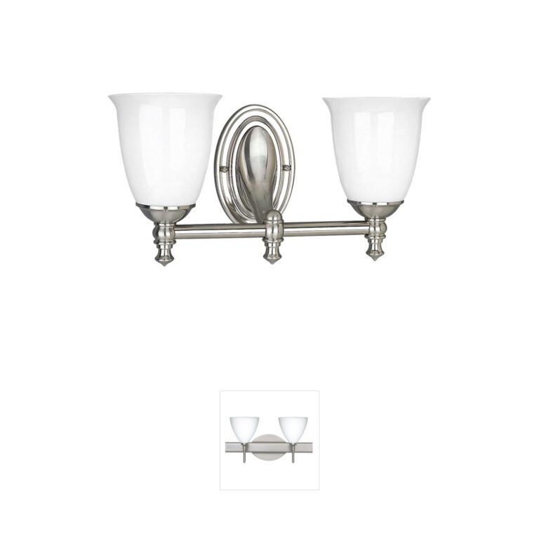 Progress Lighting Victorian Collection Brushed Nickel Vanity Light