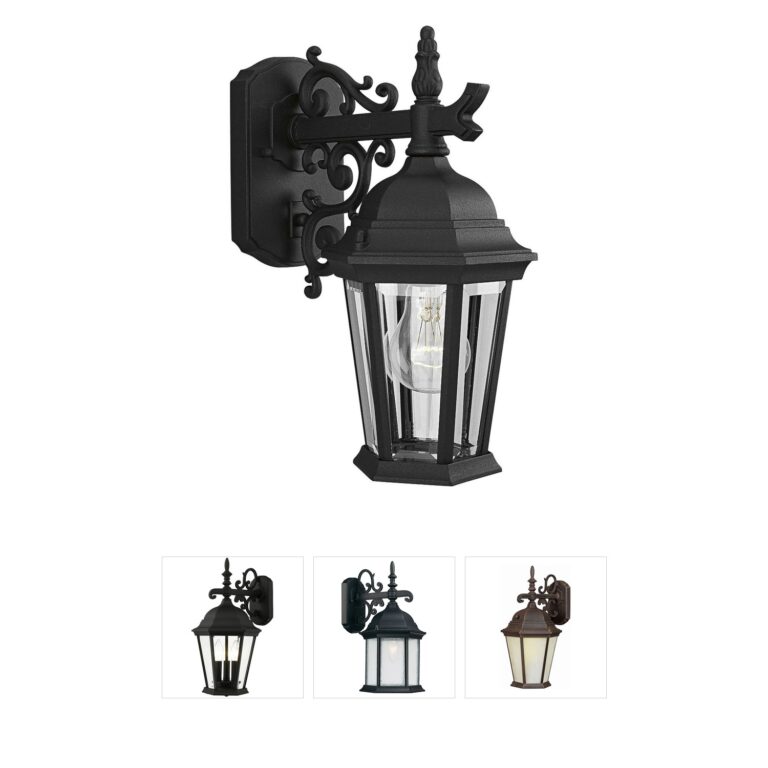 Progress Lighting Welbourne Textured Black Outdoor Wall Lantern