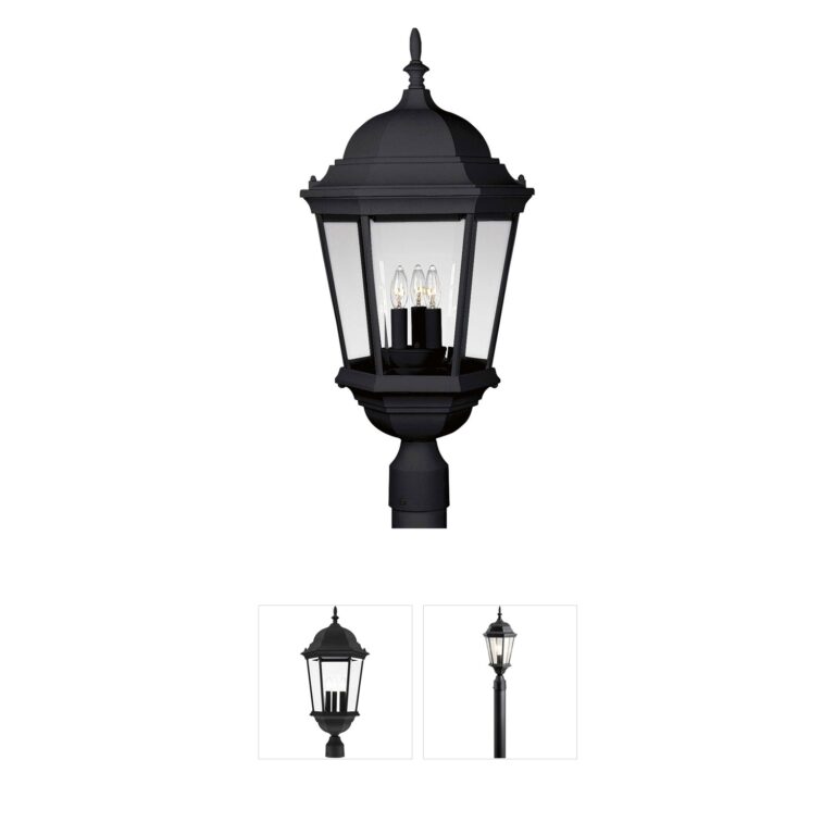 Progress Lighting Welbourne Collection Textured Black Post Lantern