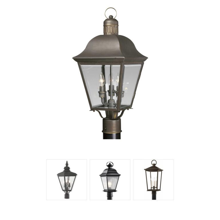 Progress Andover Collection Antique Bronze Post Lantern