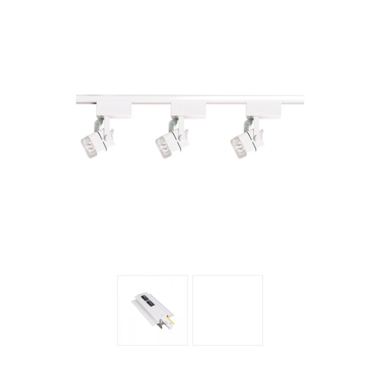 Nuvo Lighting Brentwood 3-Light Track Fixture in White