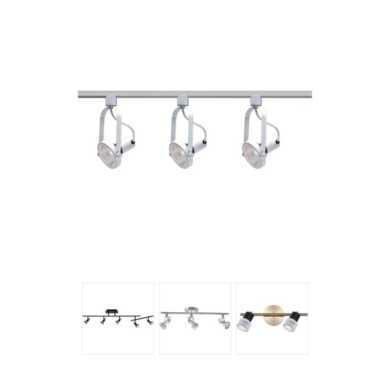 Nuvo Lighting Brentwood 4-Foot 3-Light White Track Lighting Kit