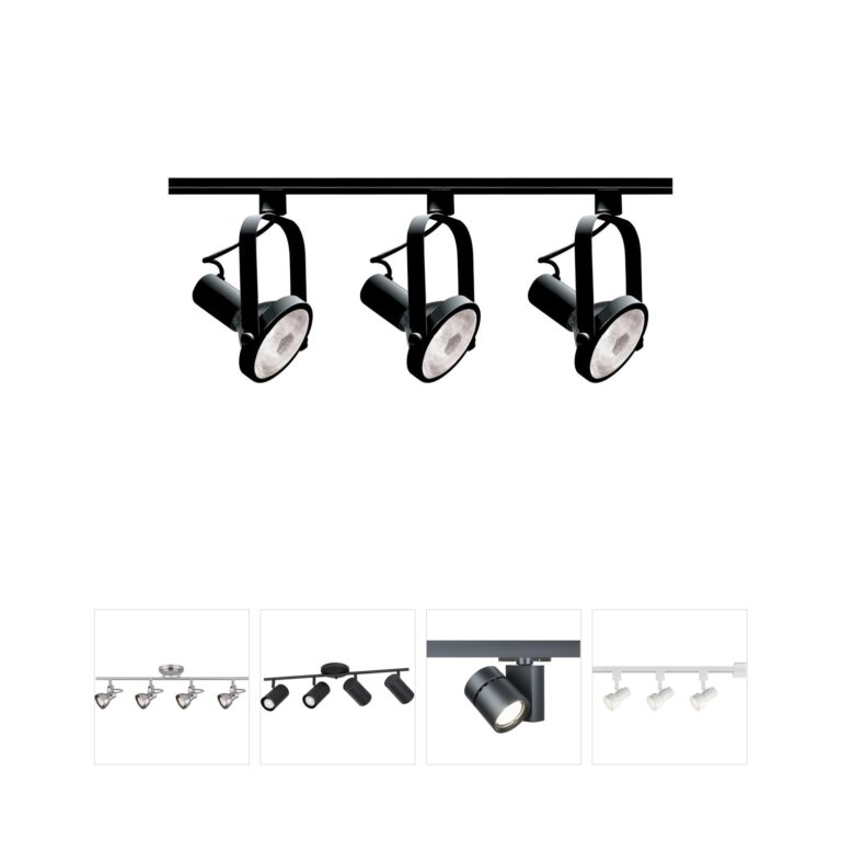 Nuvo Lighting Brentwood 3-Light Black Track Kit