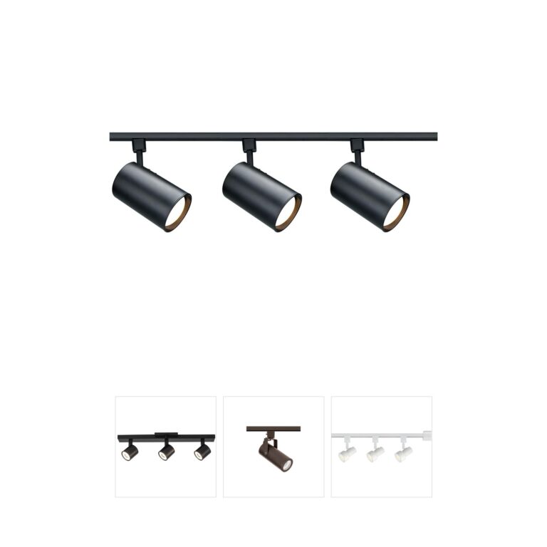Nuvo Lighting Brentwood 3-Light Black Track Light