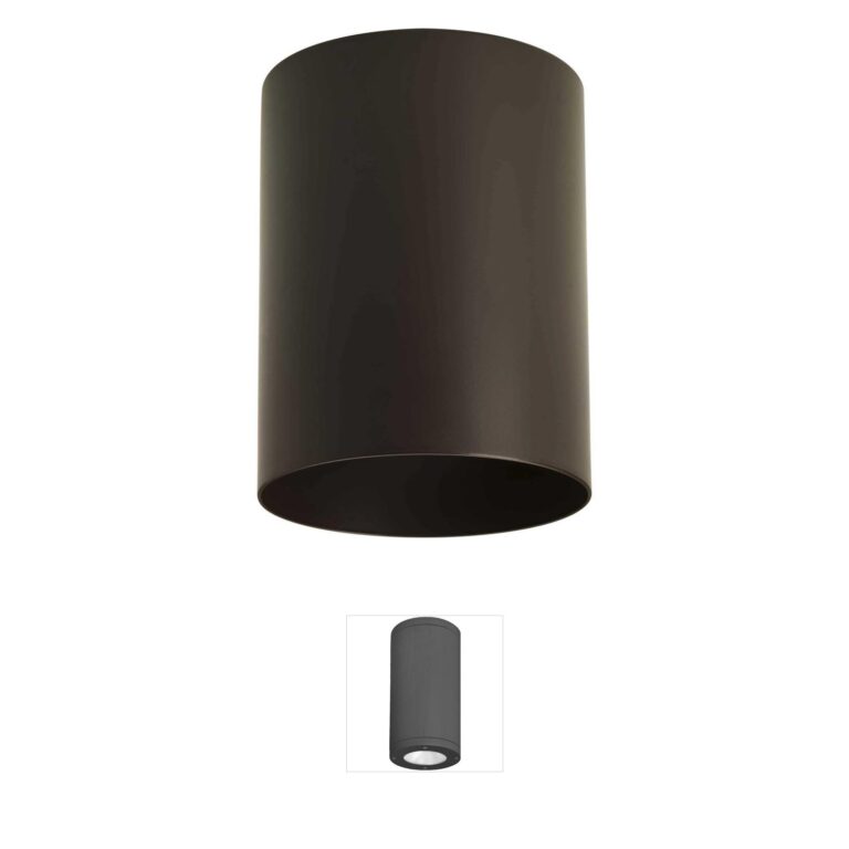 Progress Lighting Cylinder Antique Bronze Aluminum Outdoor Flush Mount