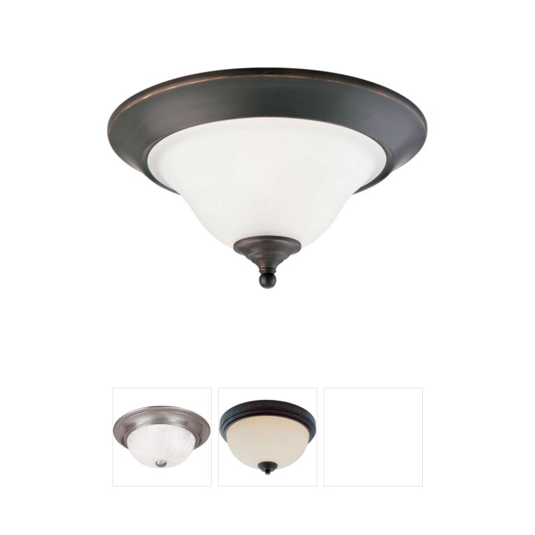Progress Lighting Trinity Etched Glass Flush Mount