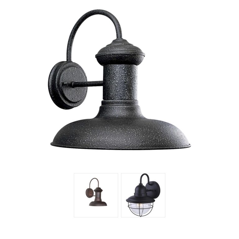 Progress Lighting Brookside Gilded Iron Dark Sky Outdoor Wall Lantern