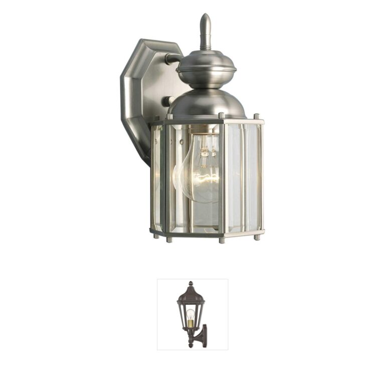 Progress Lighting BrassGUARD Brushed Nickel Outdoor Wall Lantern
