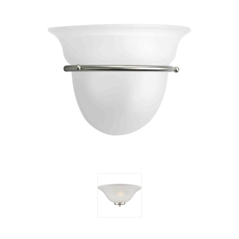 Progress Lighting Torino Steel Wall Sconce with Etched Glass