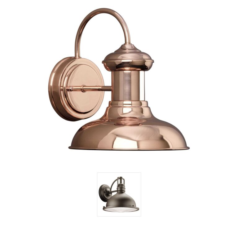 Progress Lighting Brookside Collection Solid Copper Outdoor Wall Lantern