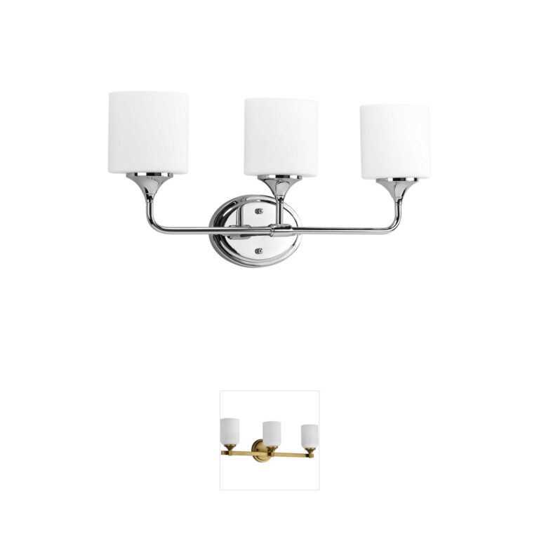 Progress Lynzie Polished Chrome 3-Light Vanity