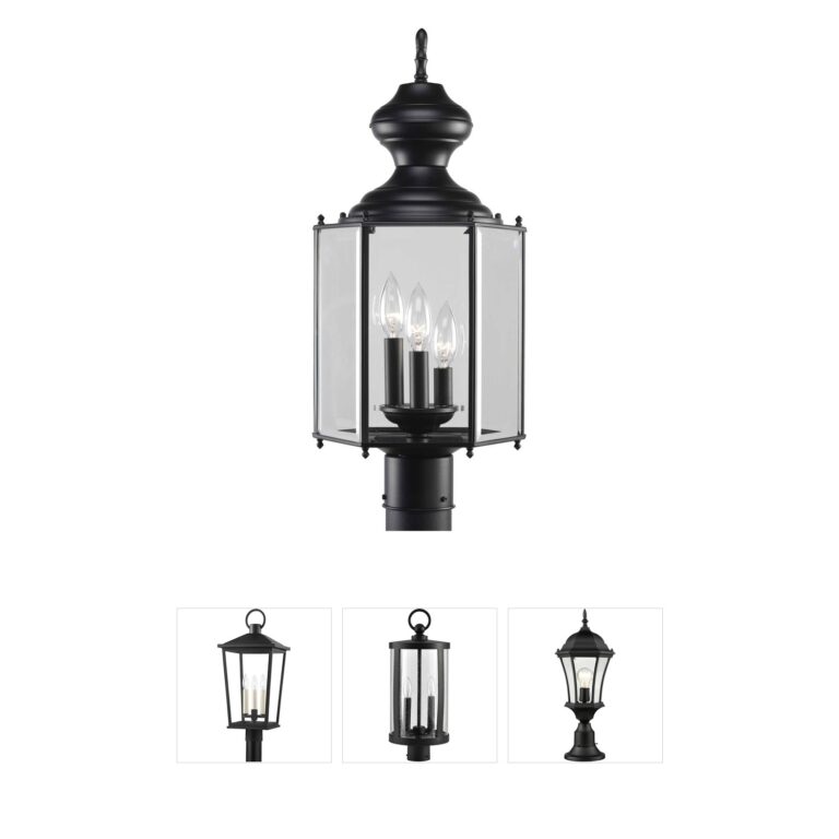 Progress Lighting BrassGUARD Solid Brass 3-Light Post Lantern