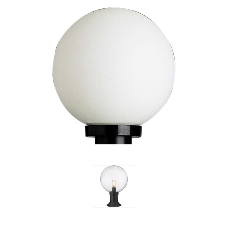 Progress Lighting Acrylic Globe 10-Inch Shatter-Resistant Post Lantern