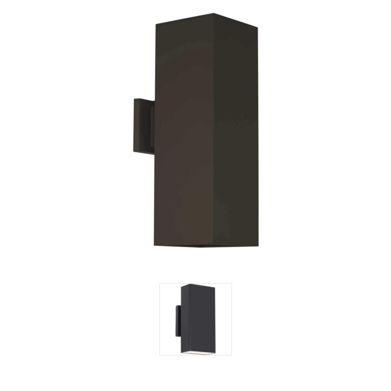 Progress Lighting Square Antique Bronze Outdoor Wall Light