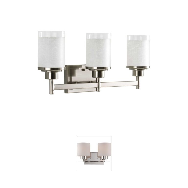 Progress Lighting Alexa 3-Light Brushed Nickel Vanity Light