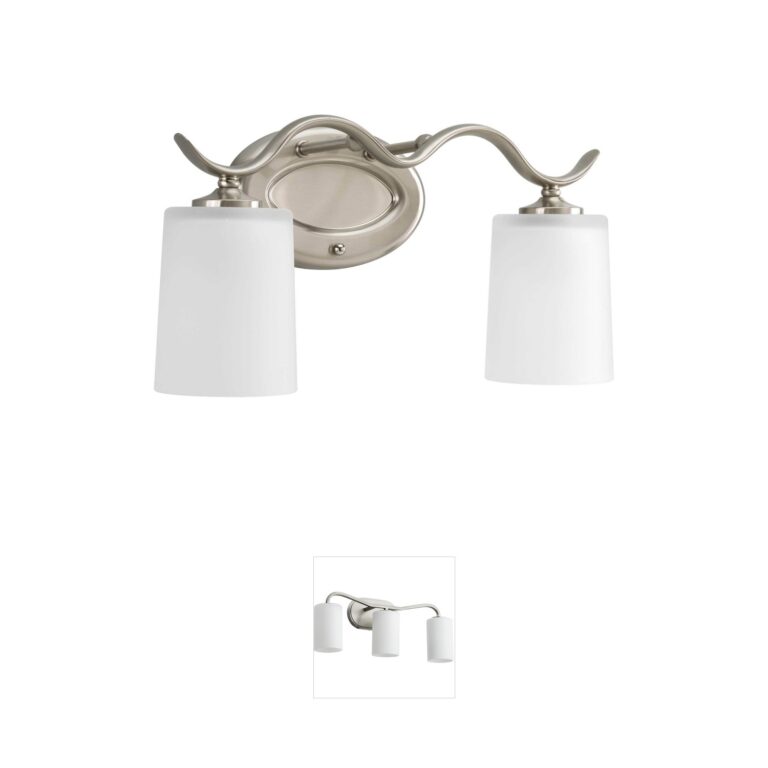 Progress Lighting Inspire Collection Brushed Nickel Vanity Light