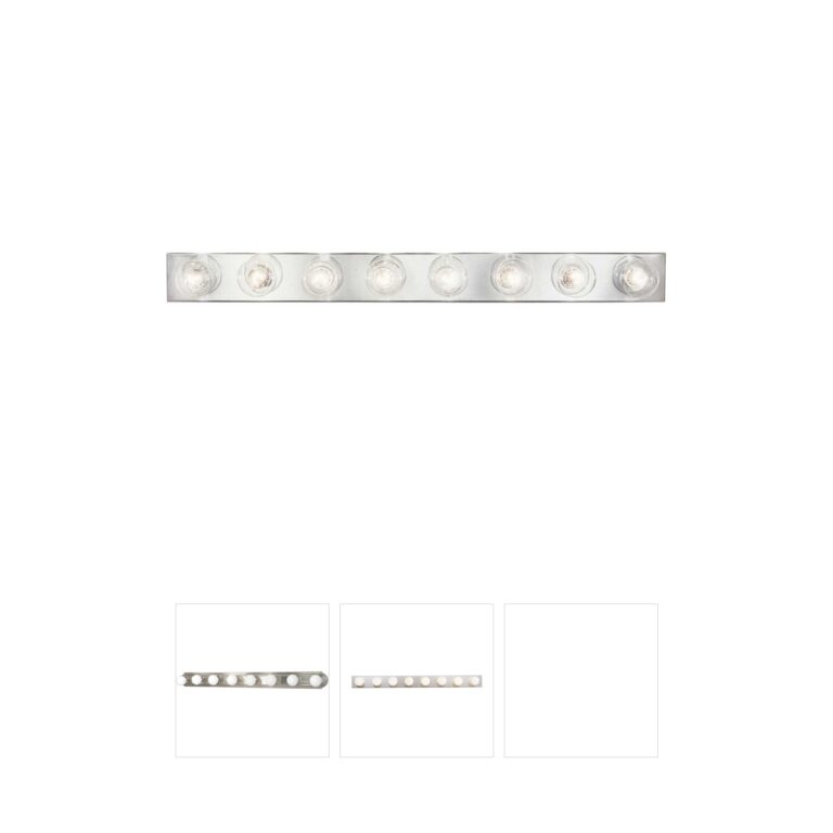 Progress Lighting Broadway 8-Light Polished Chrome Bath Strip