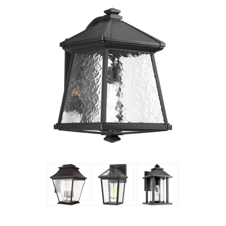 Progress Mac Collection Textured Black Outdoor Wall Lantern