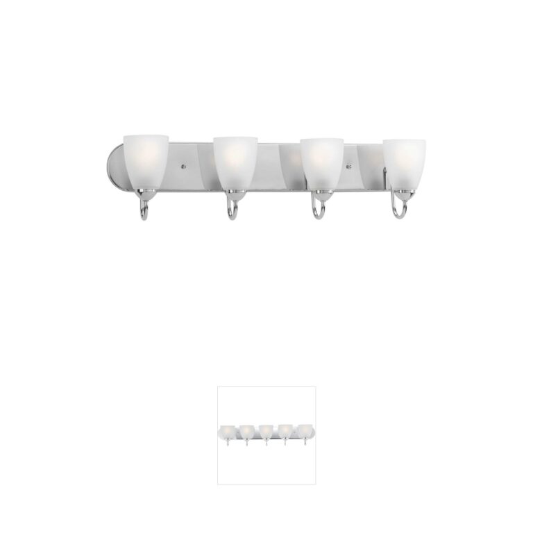 Progress Gather 30" Polished Chrome Vanity Light