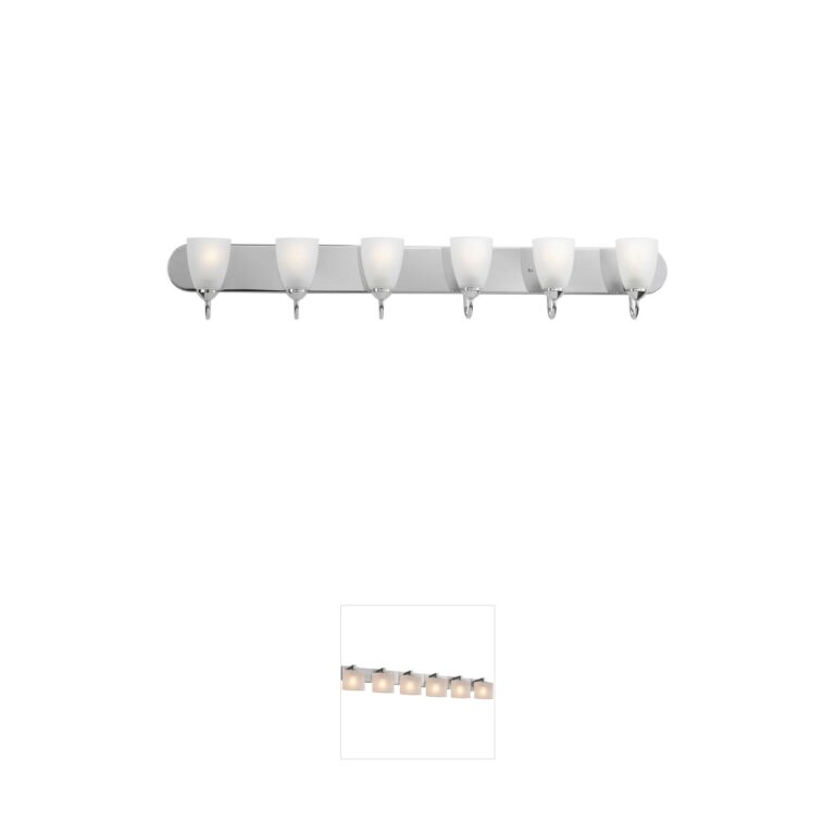Progress Lighting Gather Collection Polished Chrome 6-Light Vanity