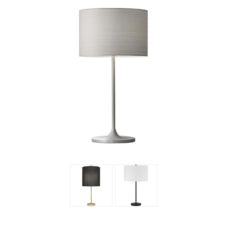 Adesso Oslo White Table Lamp