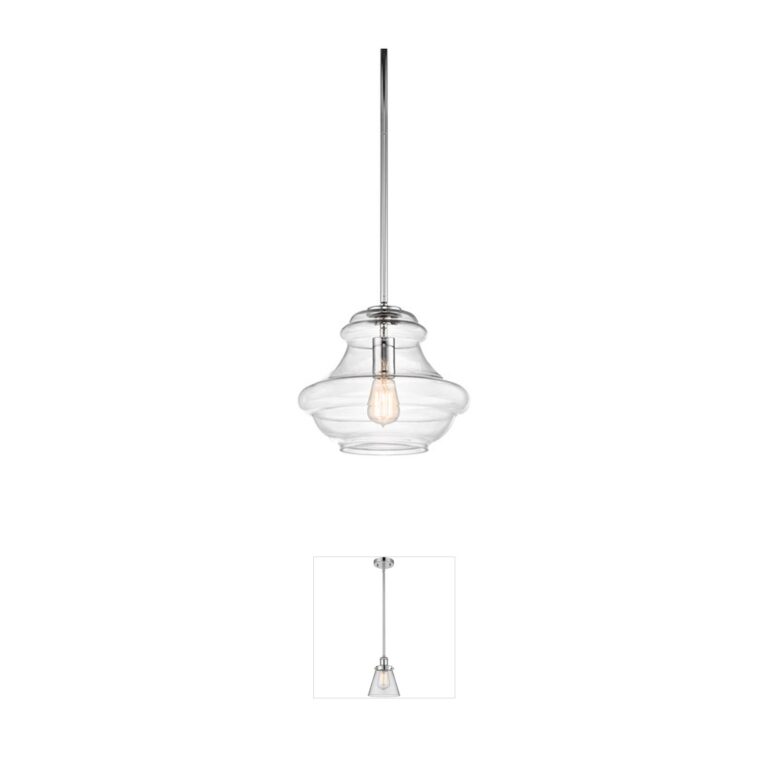 Kichler Everly Chrome Glass Pendant