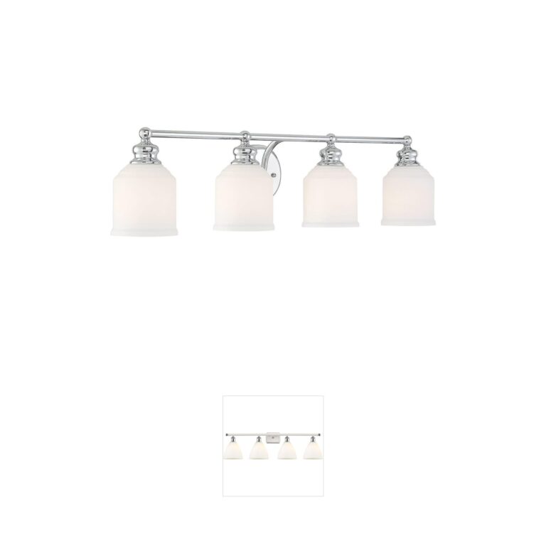 Savoy House Melrose Polished Chrome Vanity Light