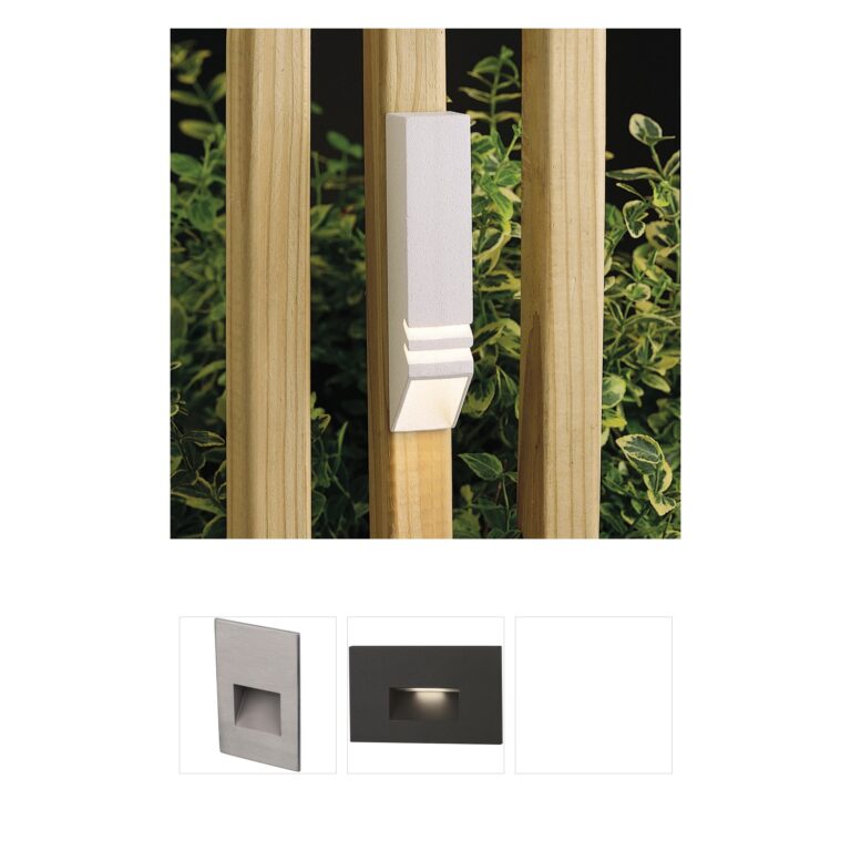 Kichler Independence Textured White Aluminum Deck Light