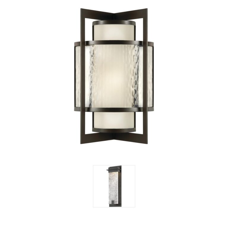 Fine Art Singapore Moderne Outdoor Bronze Wall Sconce